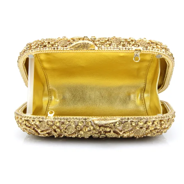 Amazing / Unique Silver Clutch Bags Beading Pierced Rhinestone Metal Evening Party Accessories 2019