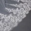 Lyx Vita 2017 Brudslöja Tyll Spets Appliqués Broderade Bröllop