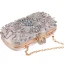 Chic / Belle Beige Carrés Pochette 2020 Métal Perle Faux Diamant