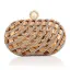 Mode Doré Carrés Pochette 2020 Métal Faux Diamant