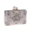 Chic / Beautiful Beige Clutch Bags 2020 Metal Beading Pearl Rhinestone