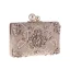Chic / Beautiful Beige Clutch Bags 2020 Metal Beading Pearl Rhinestone