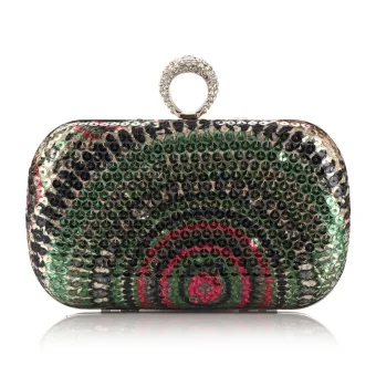 Sparkly Multi Colors Sequins Square Clutch Bags 2020