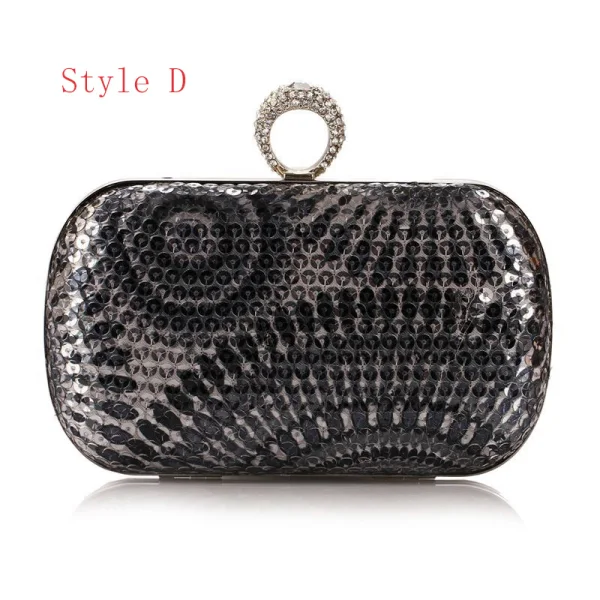 Sparkly Multi-Colors Sequins Square Clutch Bags 2020