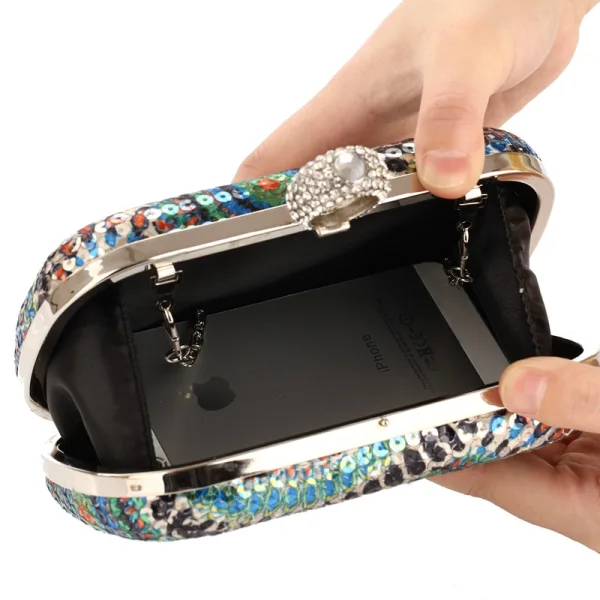 Sparkly Multi-Colors Sequins Square Clutch Bags 2020