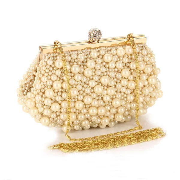 Chic / Beautiful Ivory Pearl Wedding Clutch Bags 2020