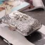 Glittrande Silver Lackläder Fyrkantiga Kuvertväska 2020 Metall Paljetter Pärla Rhinestone