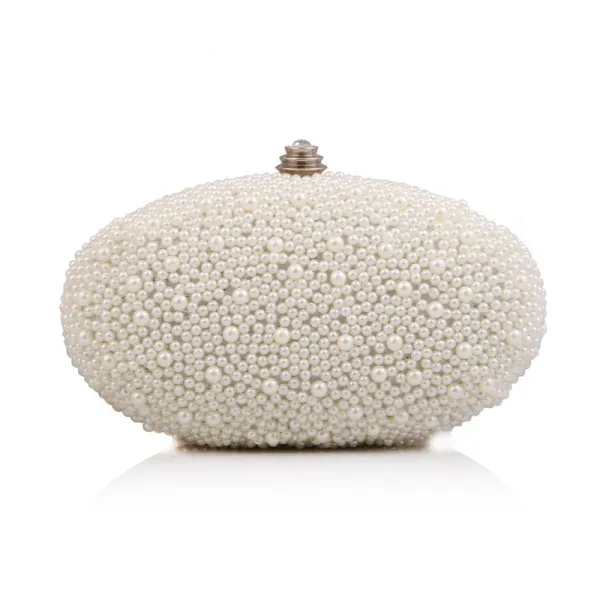 Chic / Beautiful Ivory Pearl Clutch Bags 2020
