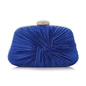 Vintage Koninklijk Blauw Ruche Handtassen 2020