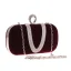 Moda Burgund Welur Kwadratowe Kopertówki 2020 Metal Rhinestone