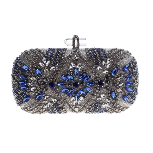 Mode Zilveren Lakleer Rhinestone Vierkante Handtassen 2020