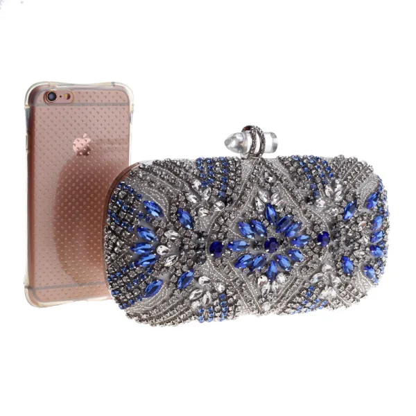 Mode Zilveren Lakleer Rhinestone Vierkante Handtassen 2020