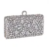 Charming Silver Rhinestone Square Clutch Bags 2020