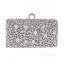 Charming Silver Rhinestone Square Clutch Bags 2020