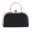 Modest / Simple Silver Square Clutch Bags 2020 Metal Rhinestone