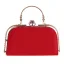 Modest / Simple Silver Square Clutch Bags 2020 Metal Rhinestone