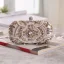 Härlig Godis Rosa Fyrkantiga Kuvertväska 2020 Metall Pärla Rhinestone