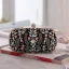 Chic / Beautiful Black Square Clutch Bags 2020 Metal Zircon Rhinestone