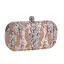Chic / Beautiful Black Square Clutch Bags 2020 Metal Zircon Rhinestone