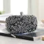Charming Beige Beading Pearl Rhinestone Square Clutch Bags 2020