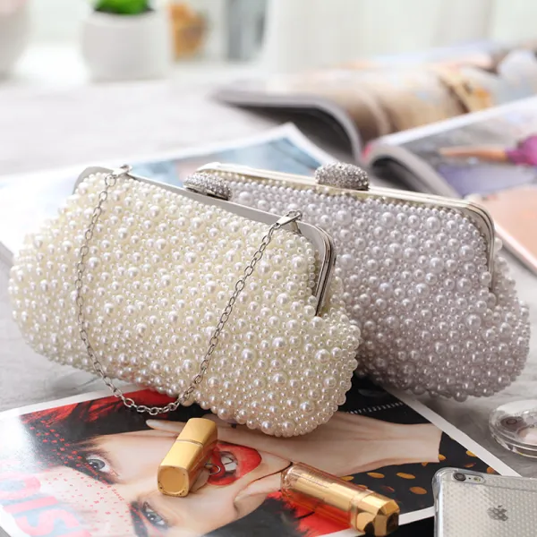 Elegant Pearl Wedding Clutch Bags 2020