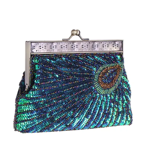 Sparkly Green Sequins Beading Clutch Bags 2020