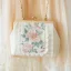 Style Chinois Blanche Carrés Pochette 2020 Métal Appliques En Dentelle Brodé Fleur