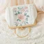 Style Chinois Blanche Carrés Pochette 2020 Métal Appliques En Dentelle Brodé Fleur