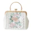Style Chinois Blanche Carrés Pochette 2020 Métal Appliques En Dentelle Brodé Fleur