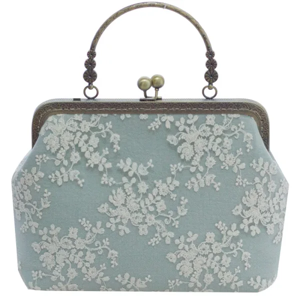 Chinese style Appliques Lace Square Clutch Bags 2020