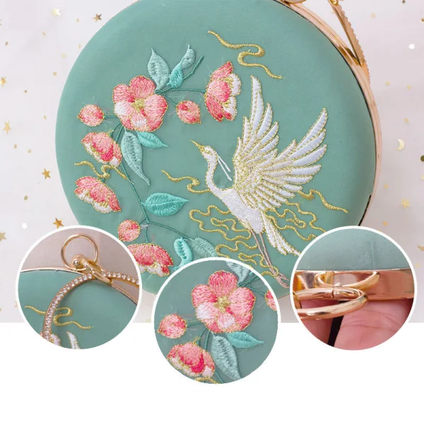 Chinese style Embroidered Round Clutch Bags 2020