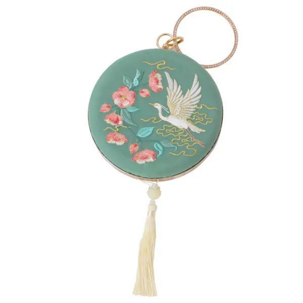 Chinese style Embroidered Round Clutch Bags 2020