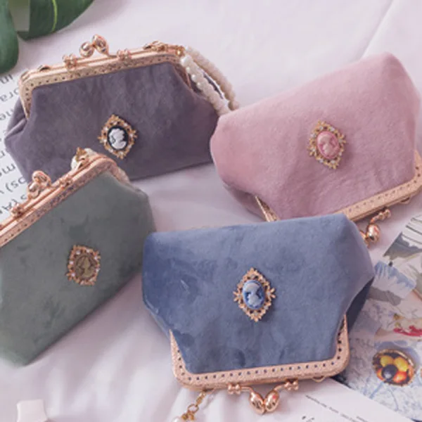 Style Chinois Carrés Pochette 2020 Métal Perle