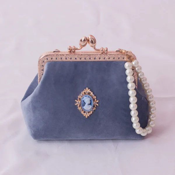 Style Chinois Carrés Pochette 2020 Métal Perle
