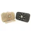Charming Gold Square Clutch Bags 2020 Beading Pearl Rhinestone
