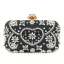 Fashion Candy Pink Square Clutch Bags 2020 Beading Pearl Rhinestone