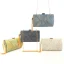 Mode Grape Carrés Pochette 2020 Métal Gland Glitter Polyester