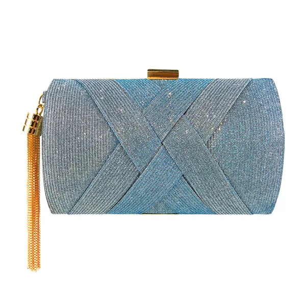 Mode Grape Carrés Pochette 2020 Métal Gland Glitter Polyester