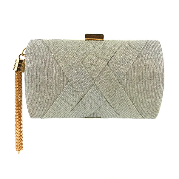 Mode Grape Carrés Pochette 2020 Métal Gland Glitter Polyester
