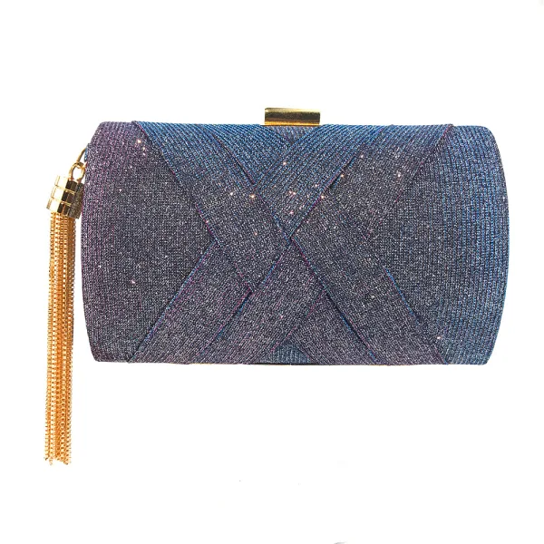 Mode Grape Carrés Pochette 2020 Métal Gland Glitter Polyester