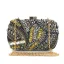 Baroque Black Square Clutch Bags 2020 Metal Beading Rhinestone
