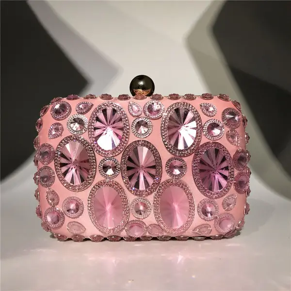 Unieke Rhinestone Vierkante Handtassen 2020