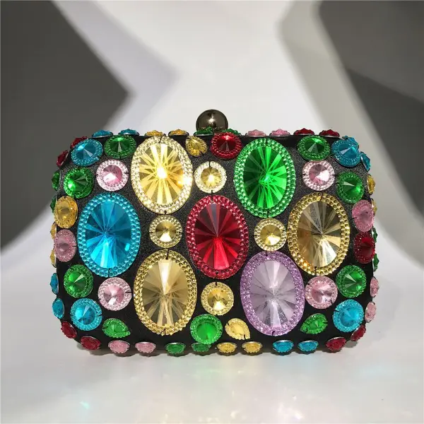 Unieke Rhinestone Vierkante Handtassen 2020
