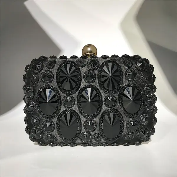 Unieke Rhinestone Vierkante Handtassen 2020
