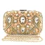 Chic / Belle Champagne Faux Diamant Zircon Carrés Pochette 2020