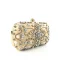 Piękne Złote Skóry Lakierowanej Kwadratowe Kopertówki 2020 Metal Rhinestone