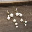 Flower Fairy Ivory Bridal Jewelry 2020 Metal Beading Pearl Flower Hair Hoop Earrings Wedding Accessories