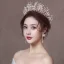 Élégant Doré Bijoux Mariage 2020 Alliage Mariage Perlage Tiare Gland Boucles D'Oreilles Accessoire Cheveux Mariage