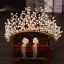 Élégant Doré Bijoux Mariage 2020 Alliage Mariage Perlage Tiare Gland Boucles D'Oreilles Accessoire Cheveux Mariage