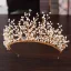 Élégant Doré Bijoux Mariage 2020 Alliage Mariage Perlage Tiare Gland Boucles D'Oreilles Accessoire Cheveux Mariage